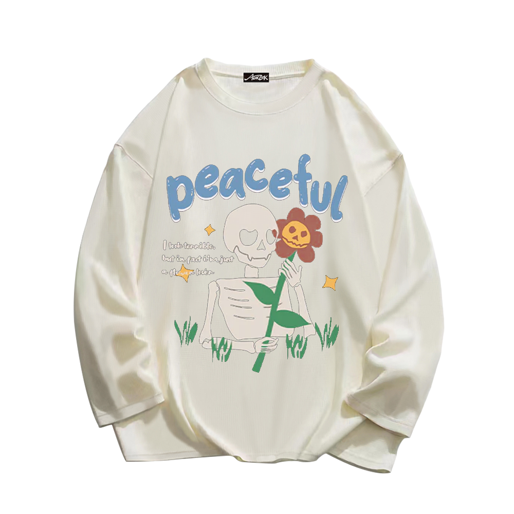 High Street Skull Rose Print Sweatshirt