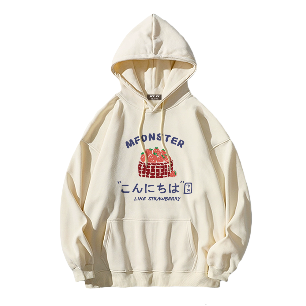 Urban Strawberry Graphic Hoodie