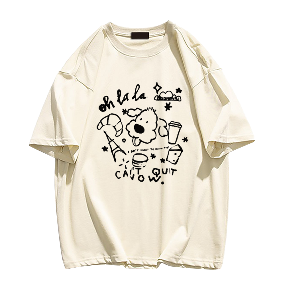 Cute Cartoon Print T-Shirt