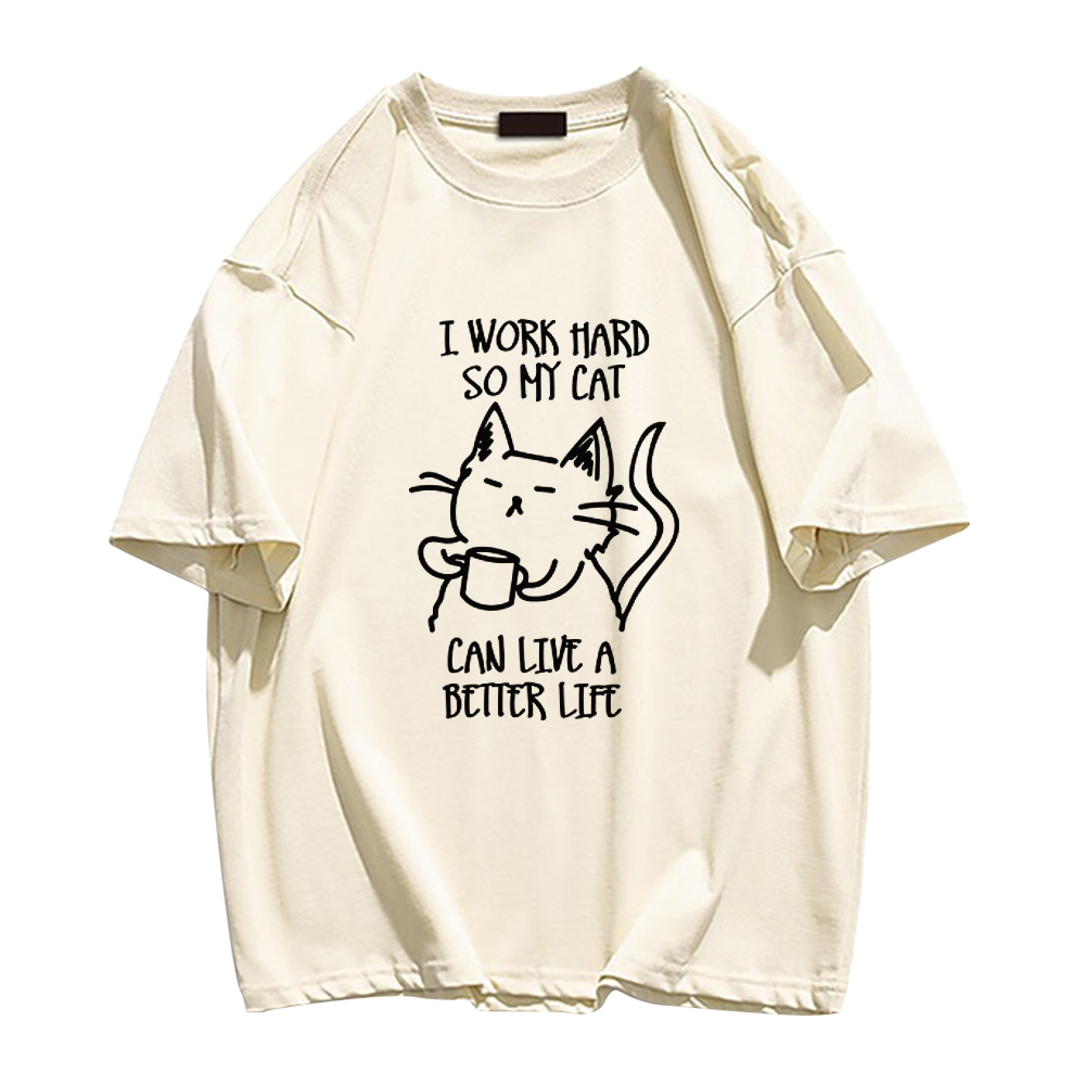 Working Hard For Cats T-Shirt
