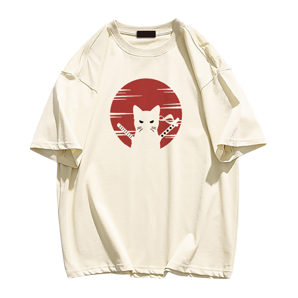 Red Sun Black Cat T-shirt