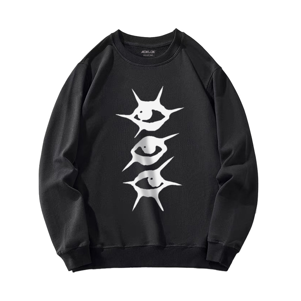 Summer Loose Key Print Sweatshirt