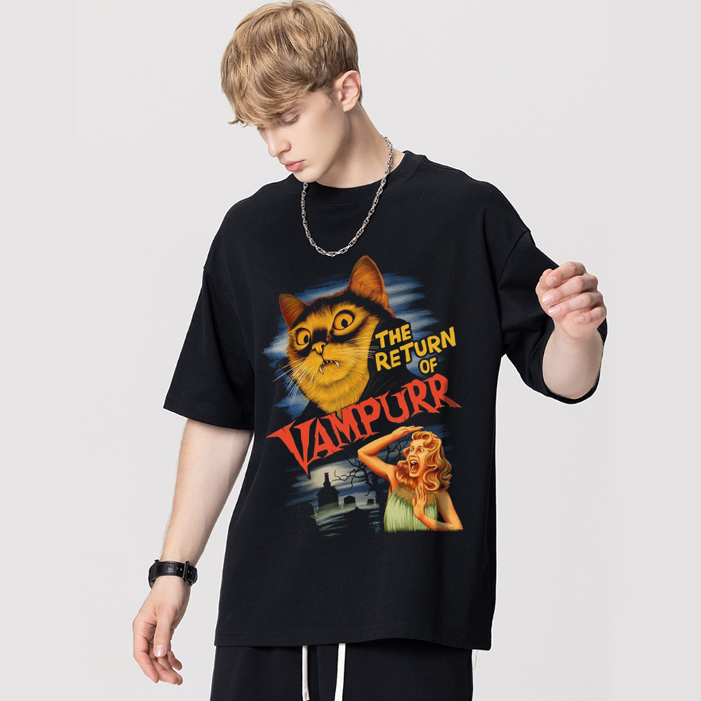Vintage Vampire Cat T-Shirt
