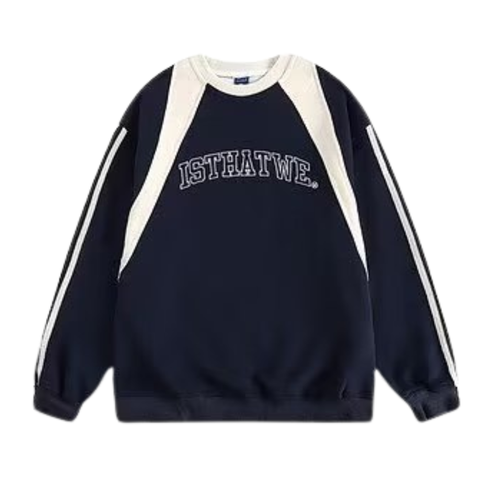 American Simple Printed Raglan Sweatshirt
