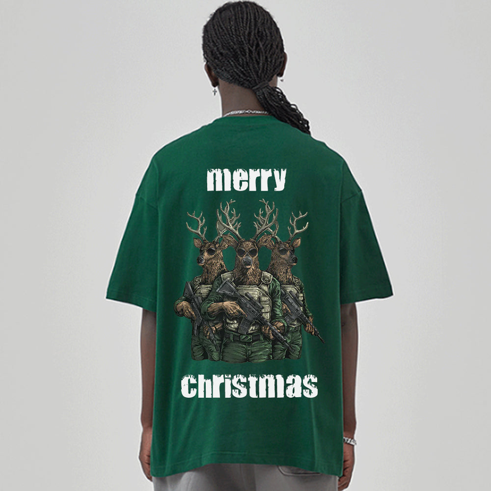High Street Elk With Gun T-Shirt