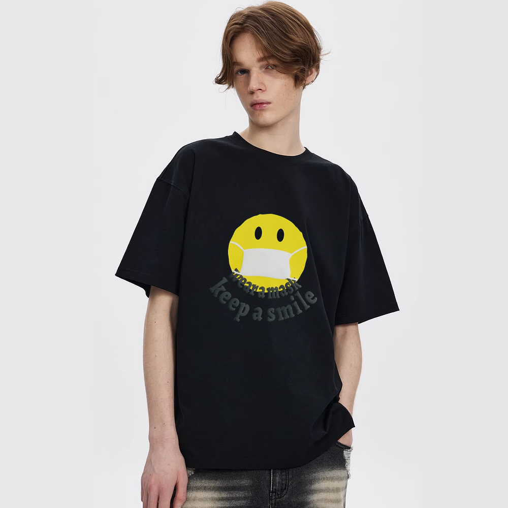 Mask Smiley Face T-Shirt