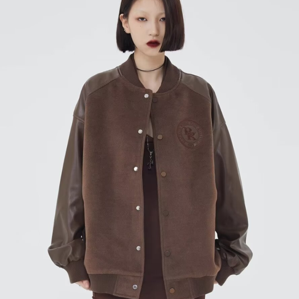 American Woolen Leather Motorcycle Jacket