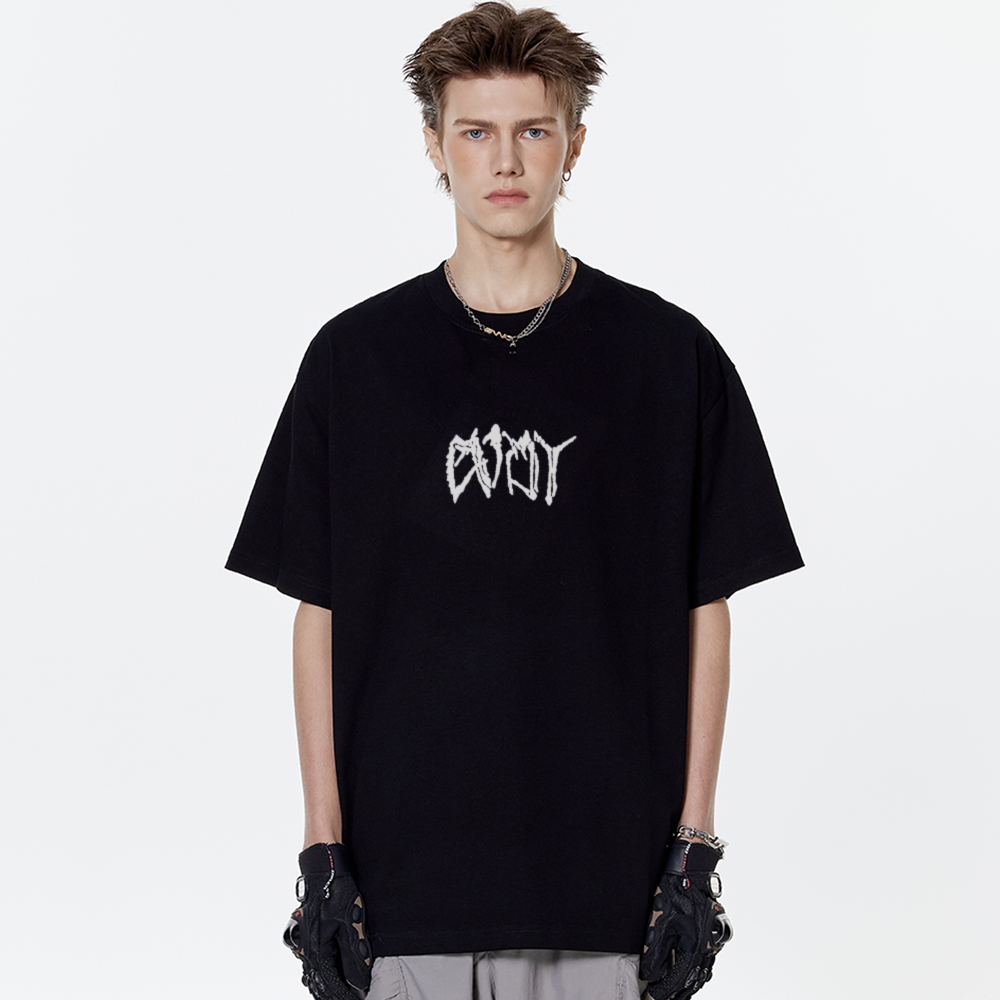 Skeleton Zipper Graphic T-Shirt