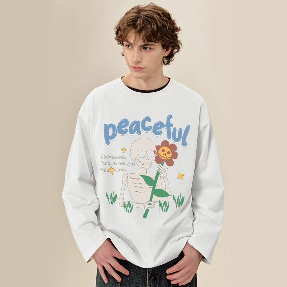 High Street Skull Rose Print Sweatshirt