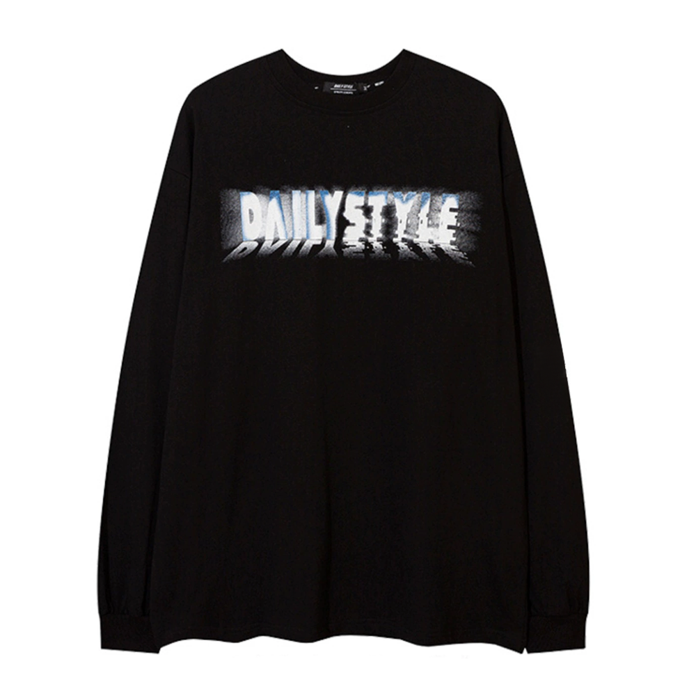 Street Skateboarding Boy Silhouette Long-Sleeve Shirt
