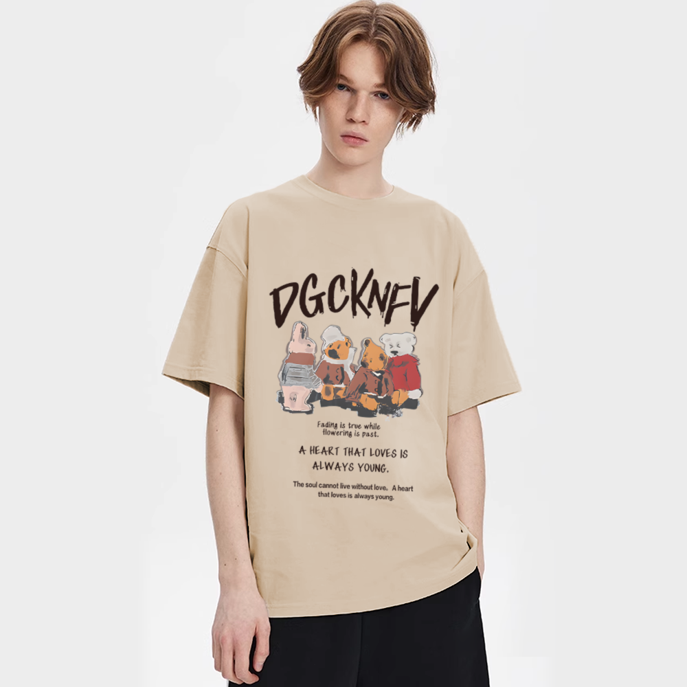 Cute Animal Doll Print T-Shirt