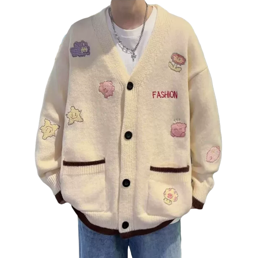 Japanese Retro Embroidery Sweater