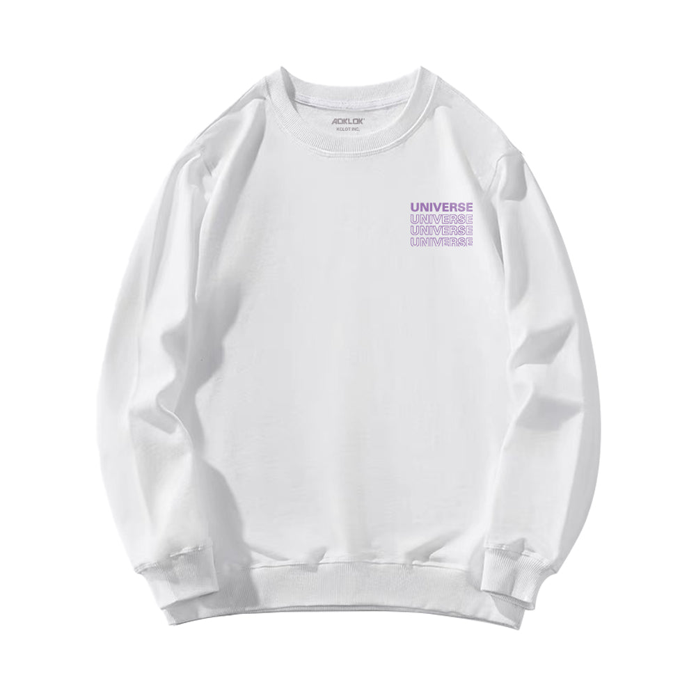 Casual Planet Print Sweatshirt