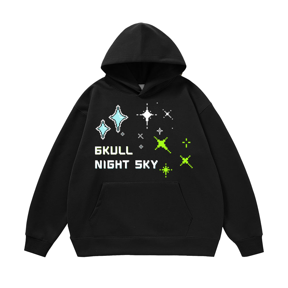 6Kull Stars In Night Sky Hoodie