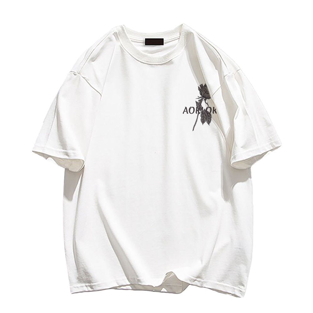 Simple Flower Letters T-Shirt