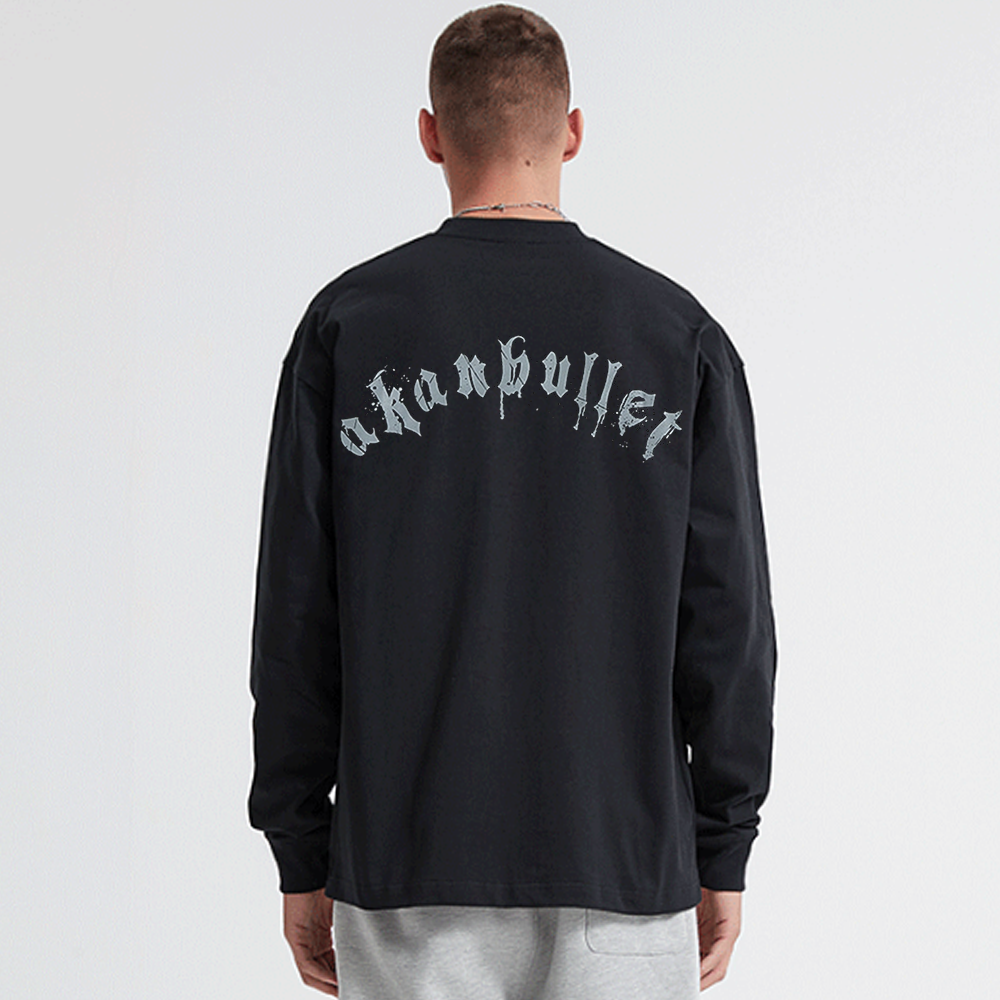 Statue Of Liberty Letters Circle Long-Sleeve Shirt