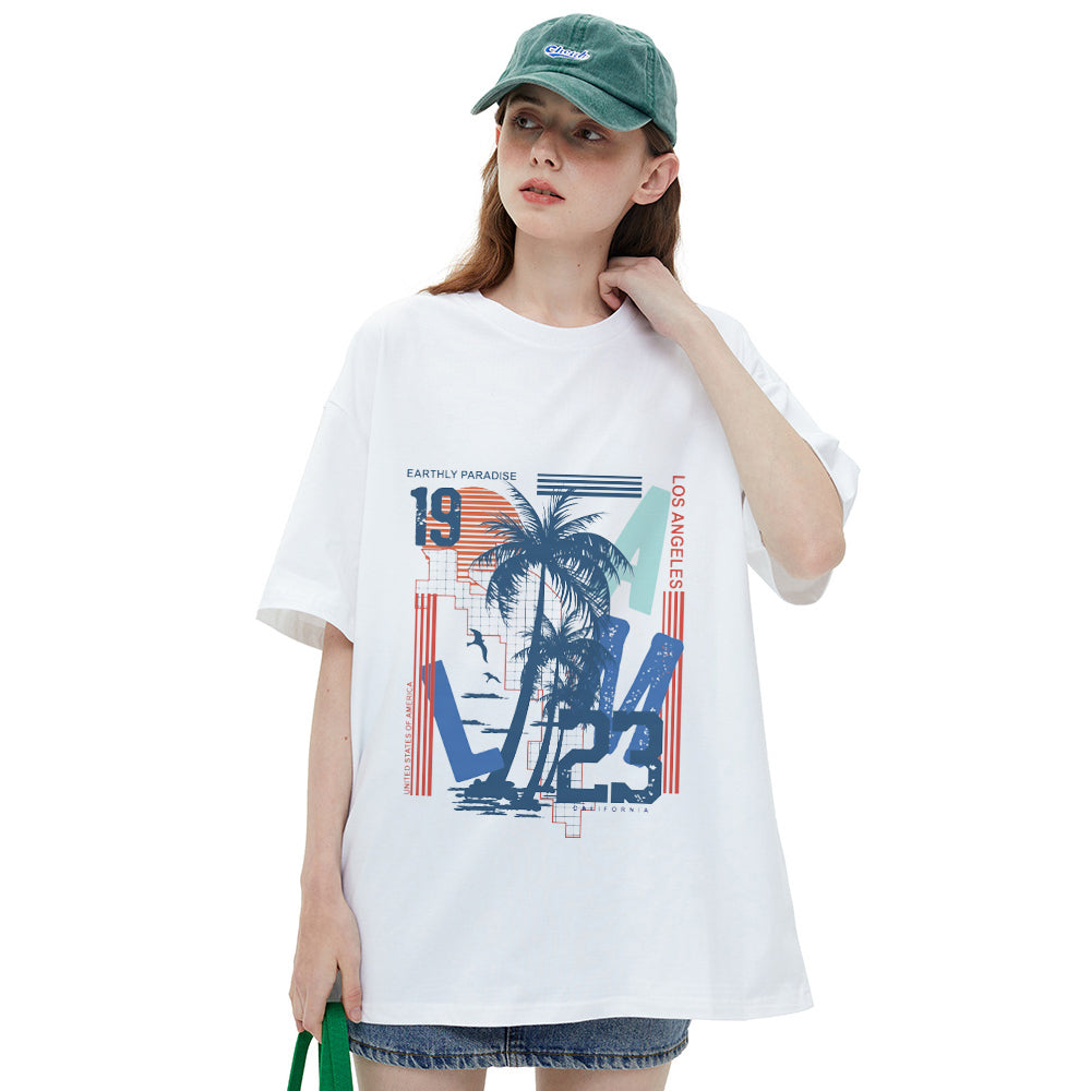 Simple Coconut Print T-shirt