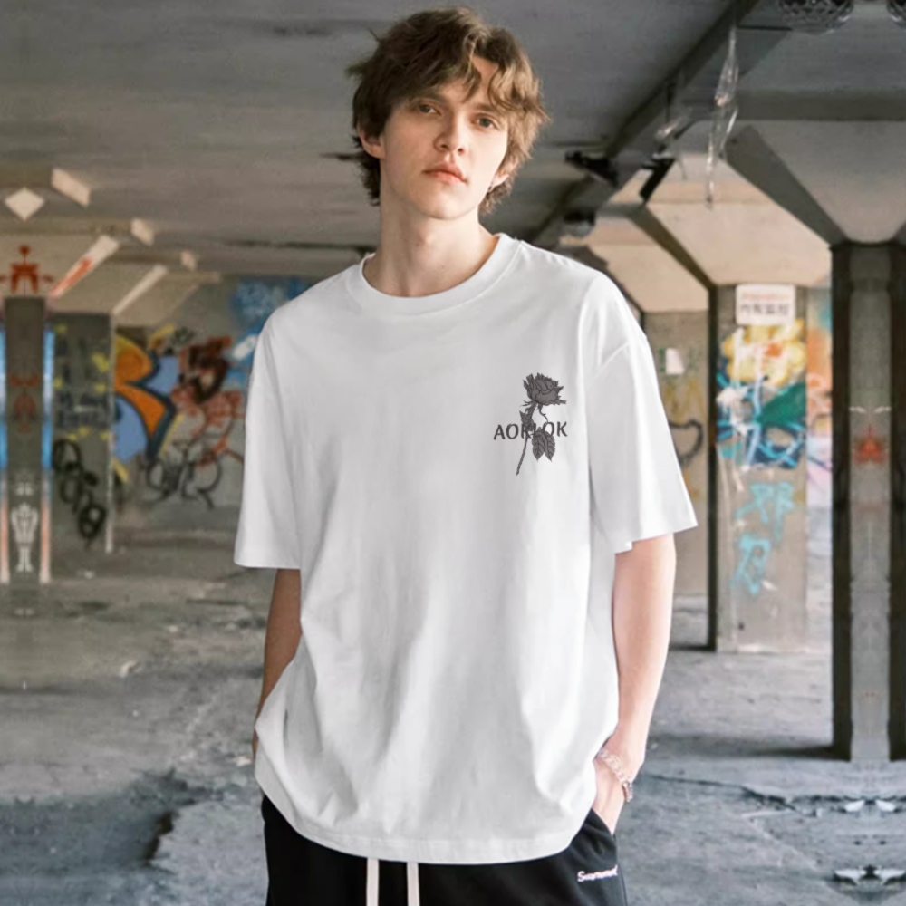 Simple Flower Letters T-Shirt