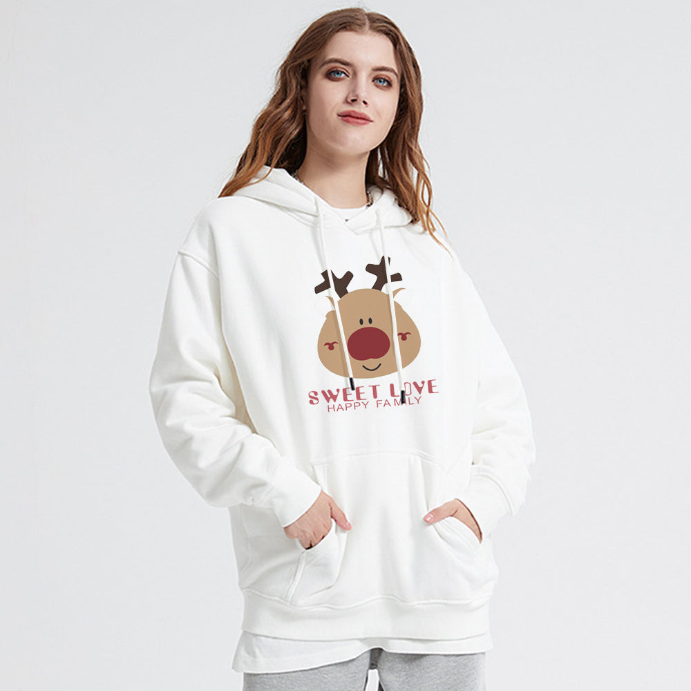 Cute Comic Elk Hoodie