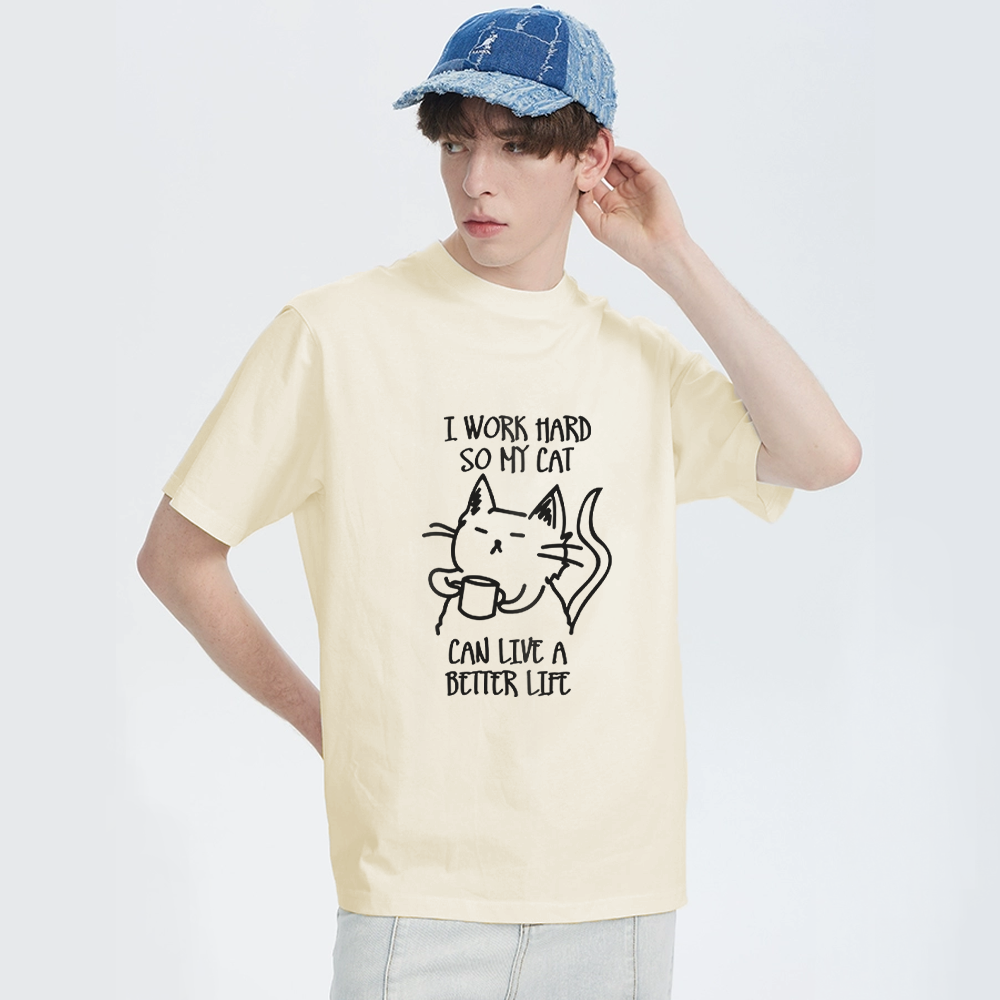 Working Hard For Cats T-Shirt