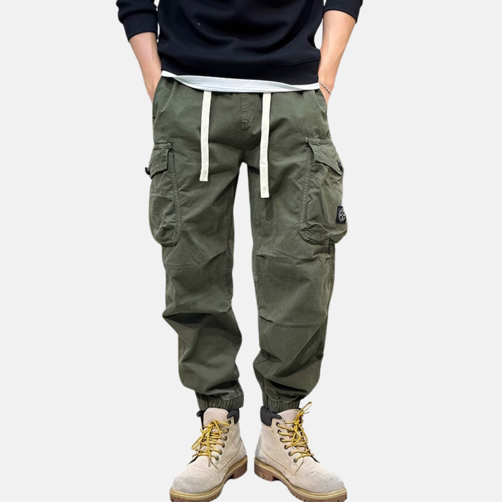 Heavy Drawstring Cargo Pants