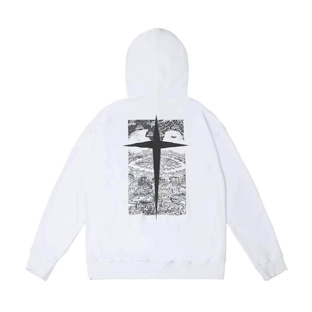 High Street Trend Greece Map Hoodie