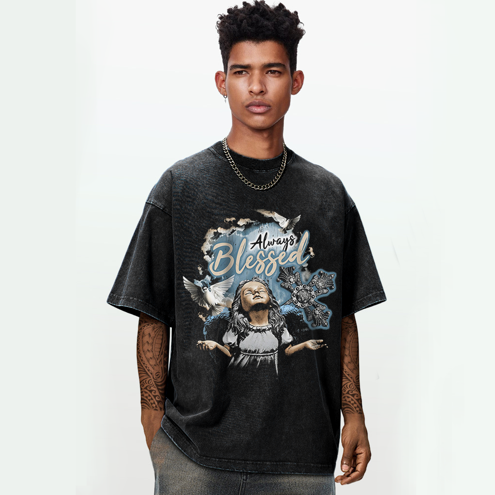 Angel Girl Washed T-Shirt
