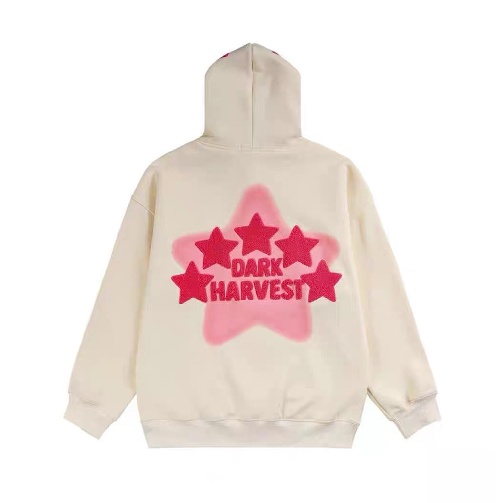 High Street Retro Alphabet Stars Hoodie