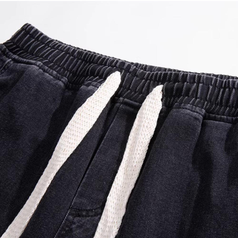 Retro Versatile Washed Denim Shorts