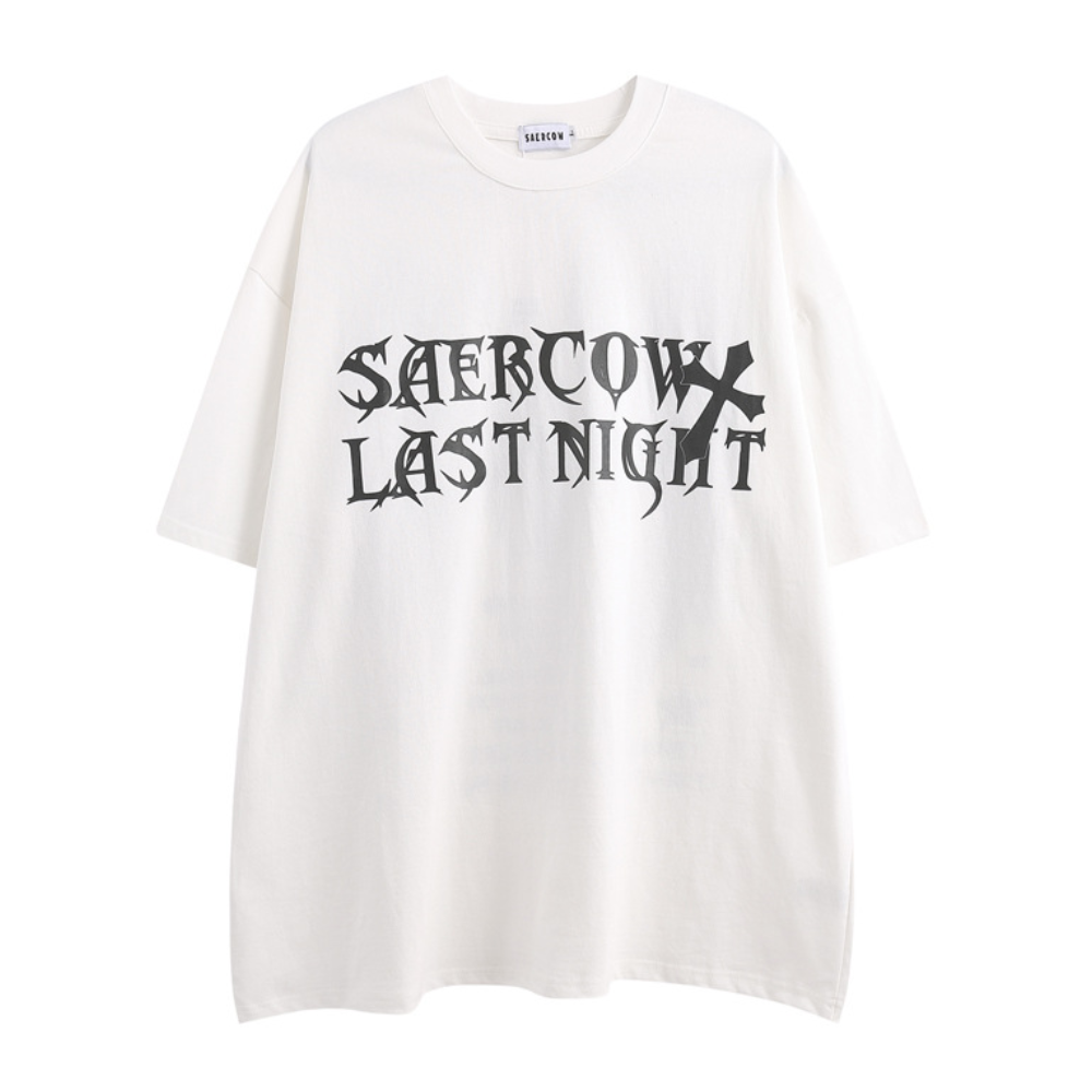 Hip Hop Cross Angel Wings T-shirt
