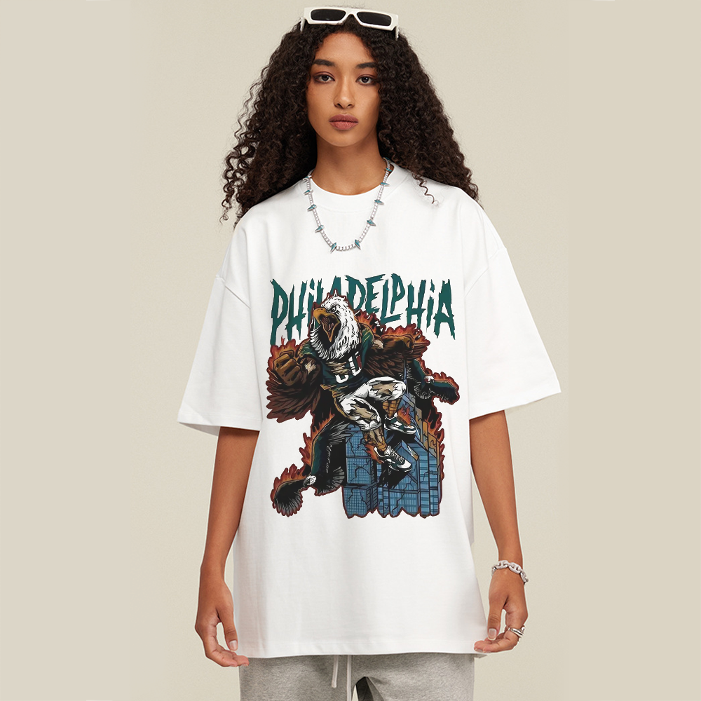 Mutated Eagle Man Print T-shirt