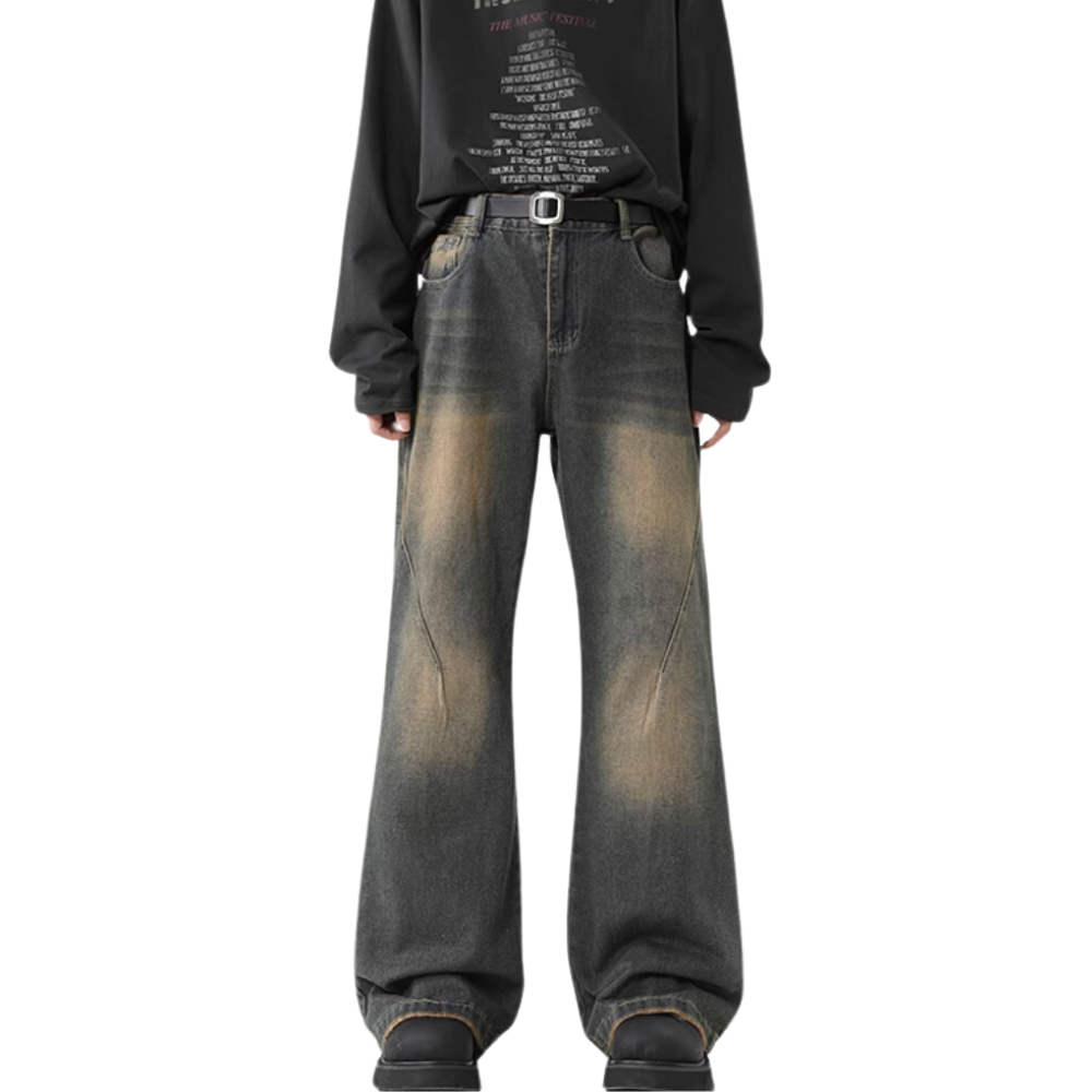 Vintage Micro-Boom Washed Jeans