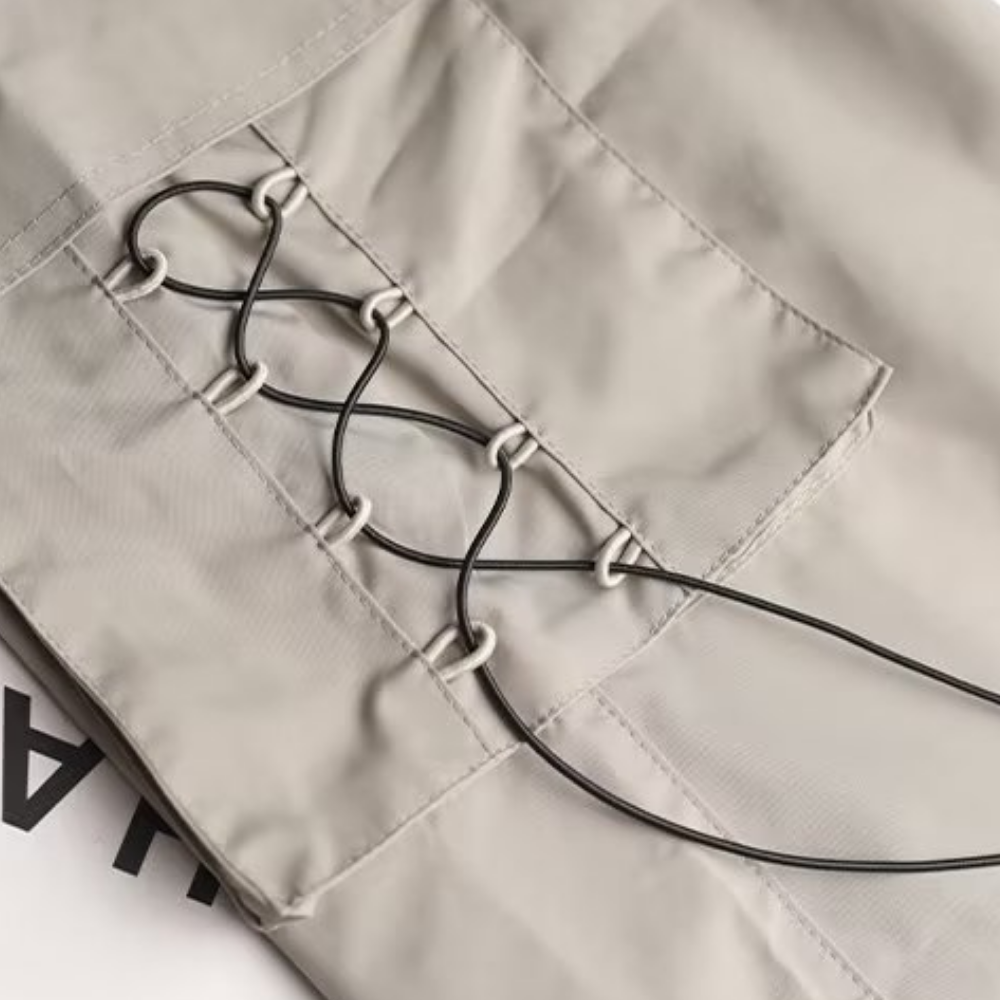 Women's High Street Lace Design Cargo Pants