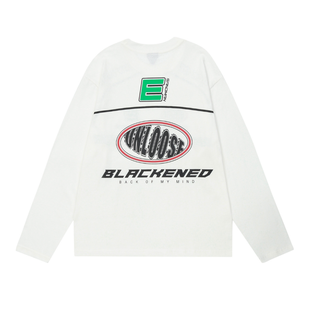 American Motorcycle Style Round Neck Sweatshirt