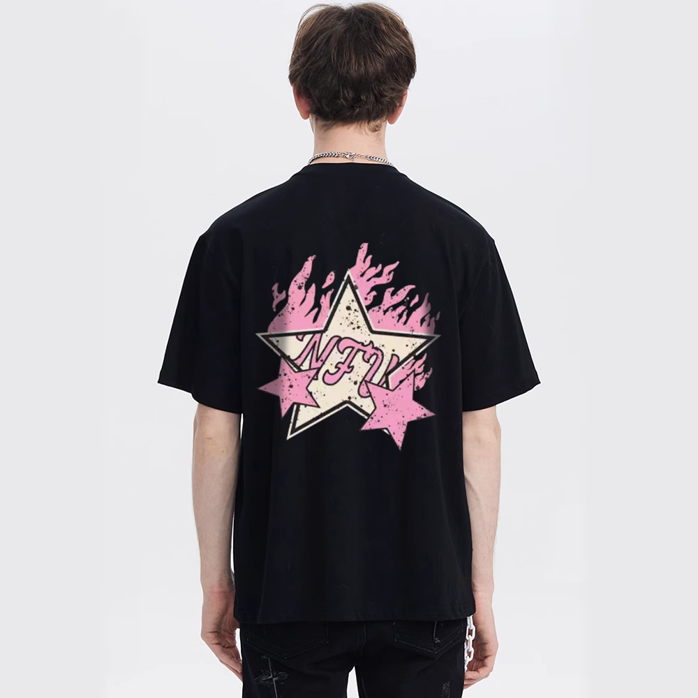 High Street Pink Star Flame T-shirt