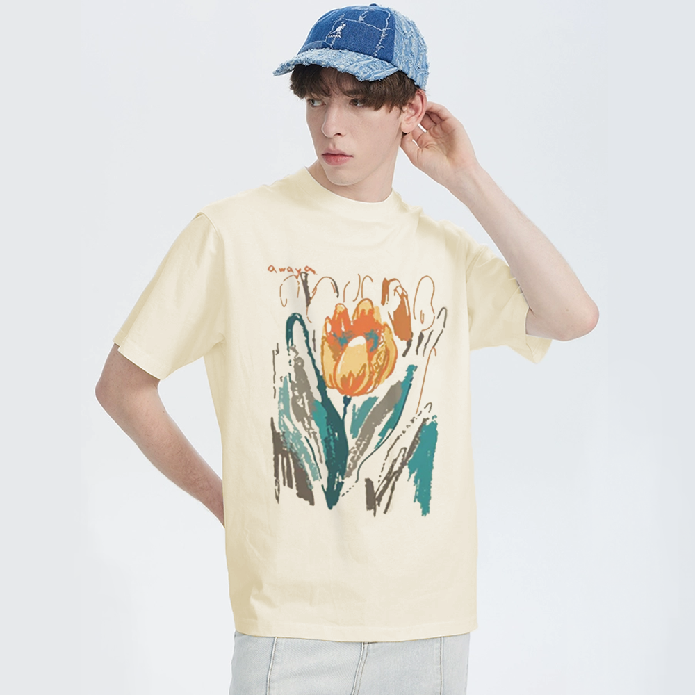 Vintage Abstract Tulip T-Shirt