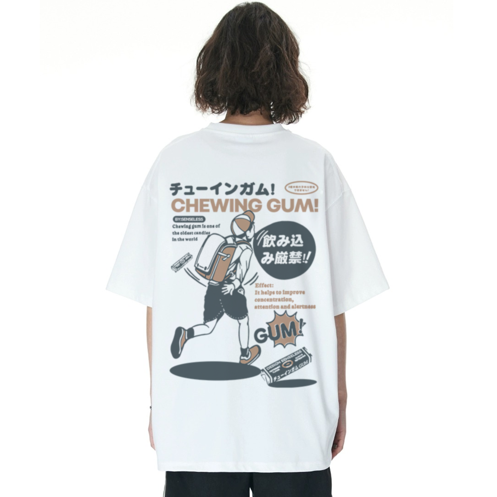 Japanese Retro Manga Print T-Shirt