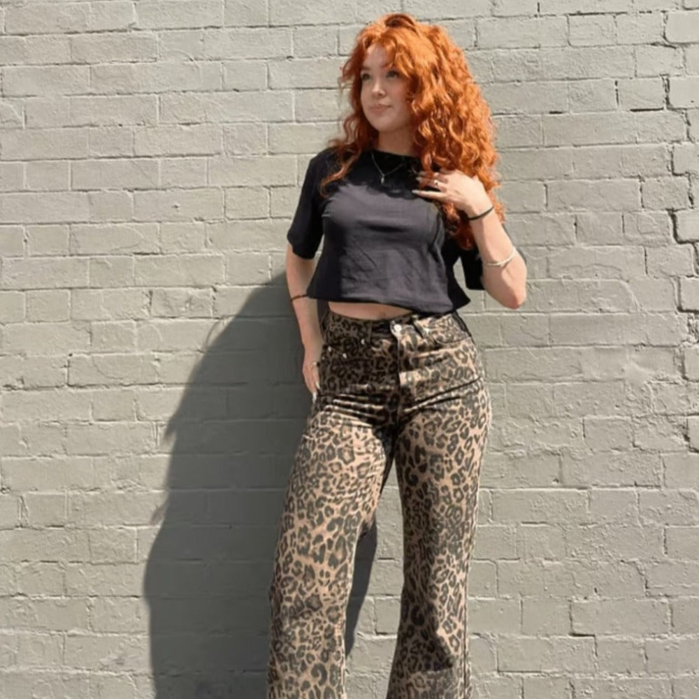 Women's Leopard Jeans
