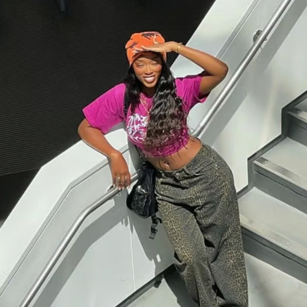 Women's Leopard Jeans