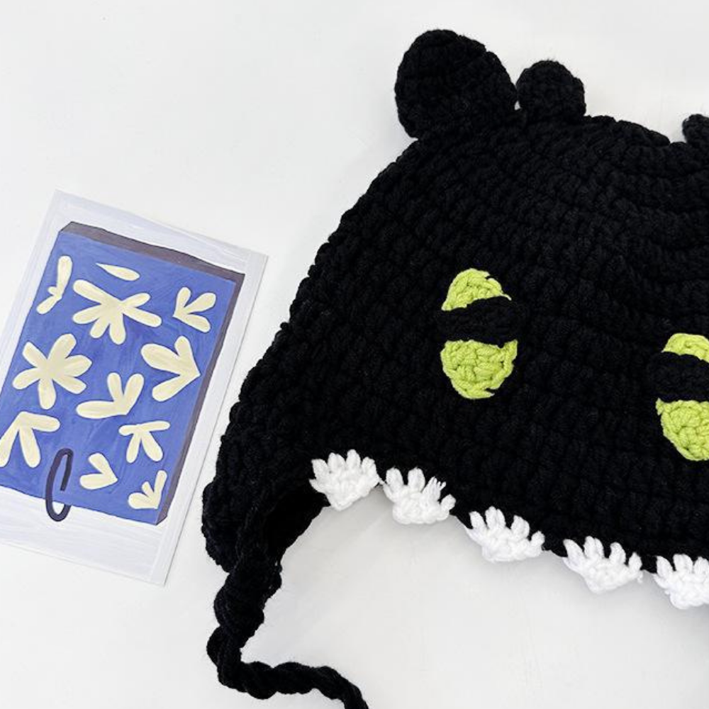 Funny Devil Horns Knitted Hat