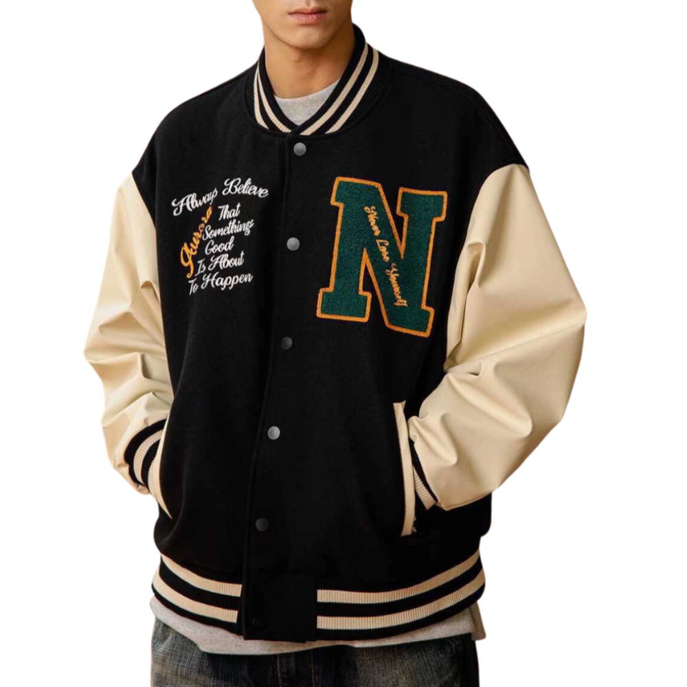 Classic Book Comfort Panel Varsity Jacket