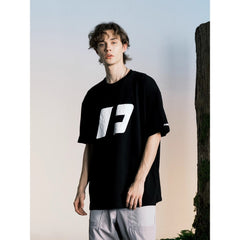 Street Philanthropist Heavy Short Sleeve T-Shirt Men's and Women's Trendy Top Summer Half Sleeve Bottom Shirt Details