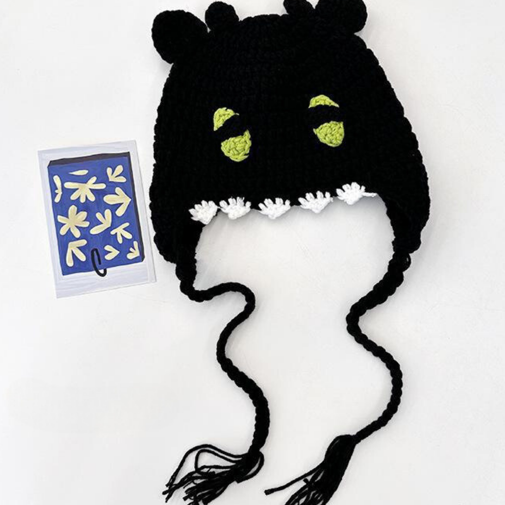 Funny Devil Horns Knitted Hat