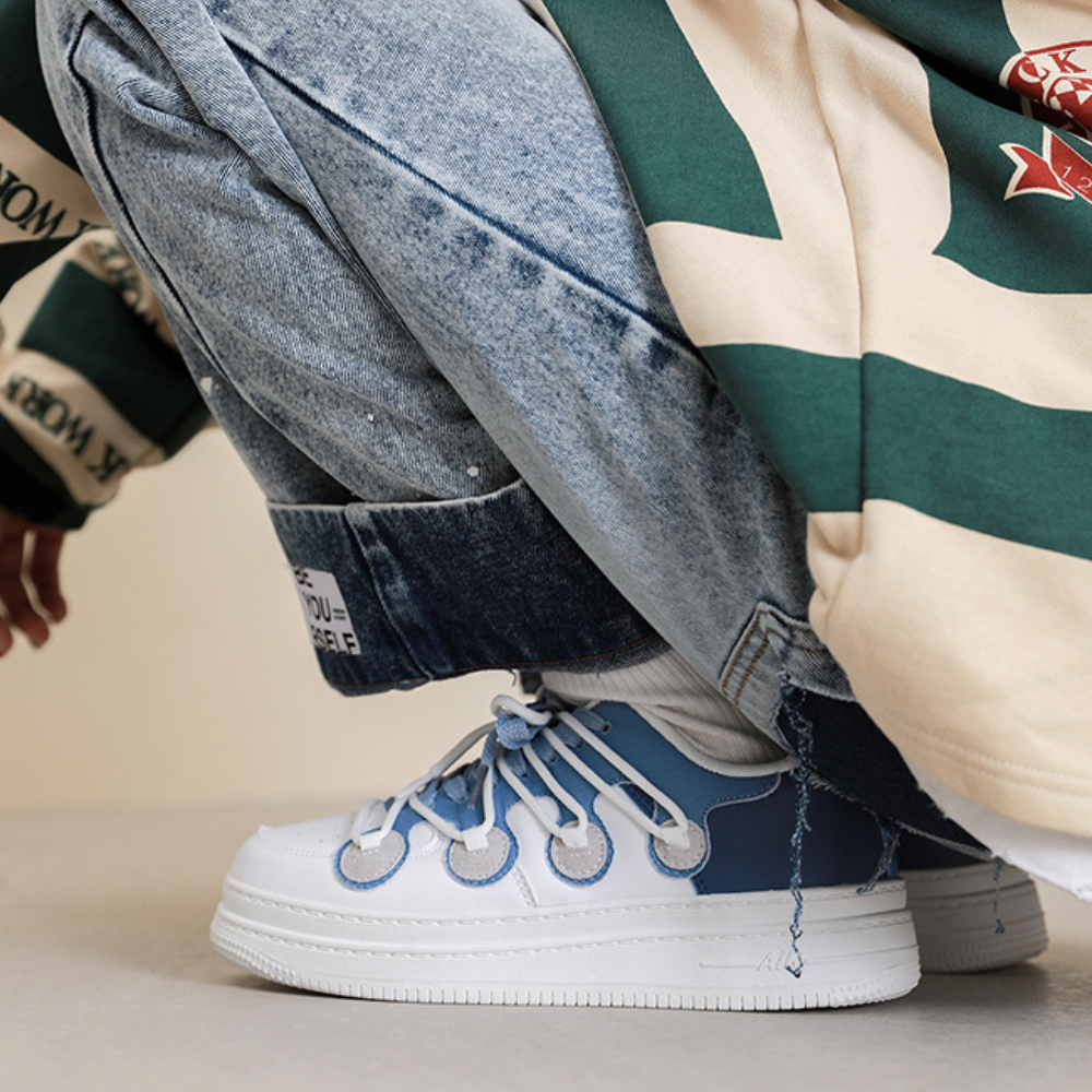 Trendy Street Stitching Couple Casual Sneakers