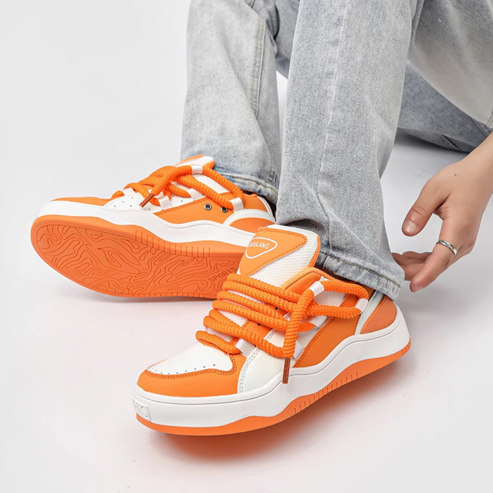 High Street Color block Couple Sneakers