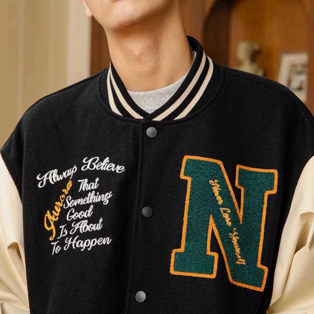 Classic Book Comfort Panel Varsity Jacket