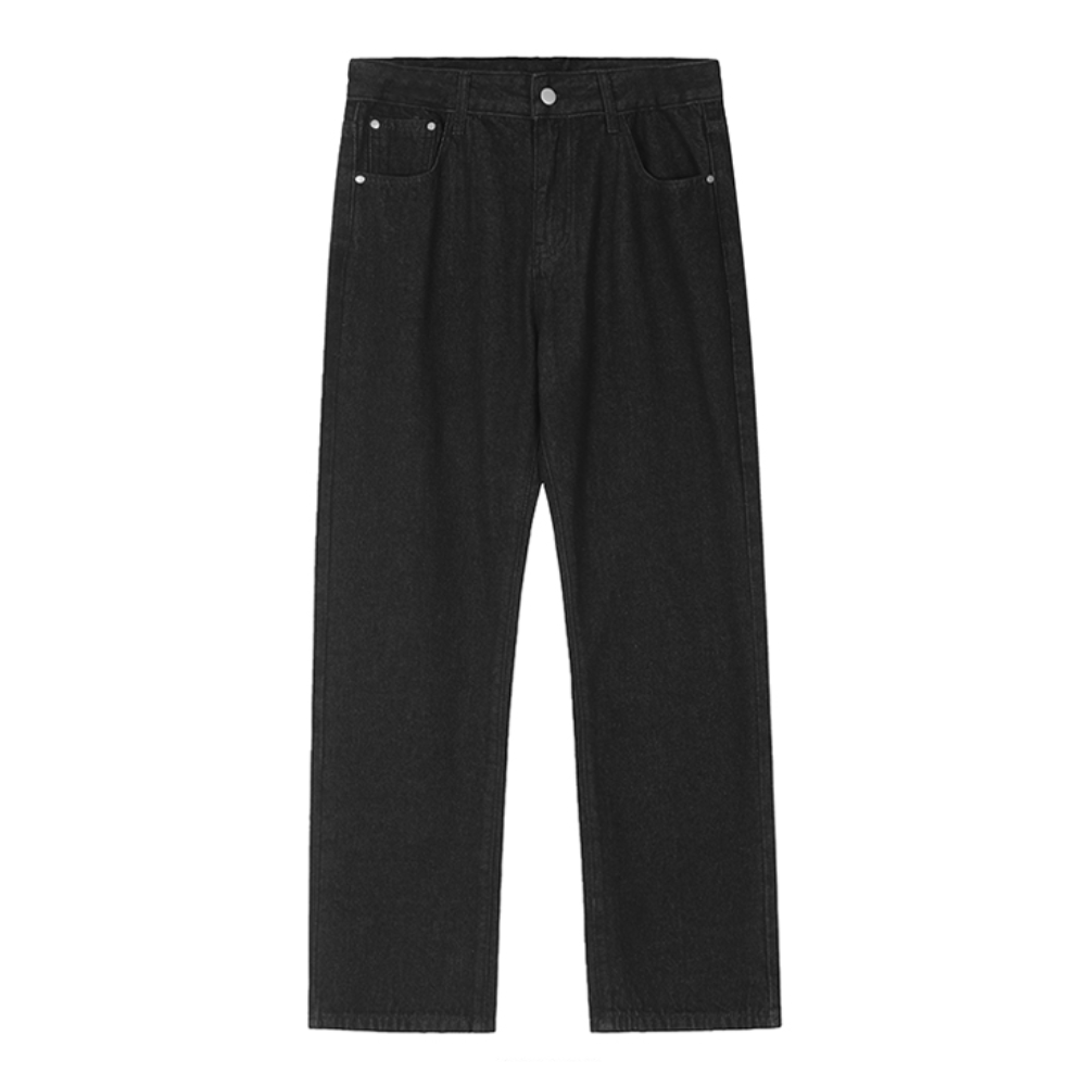 Hip Hop Gothic Print Straight Jeans