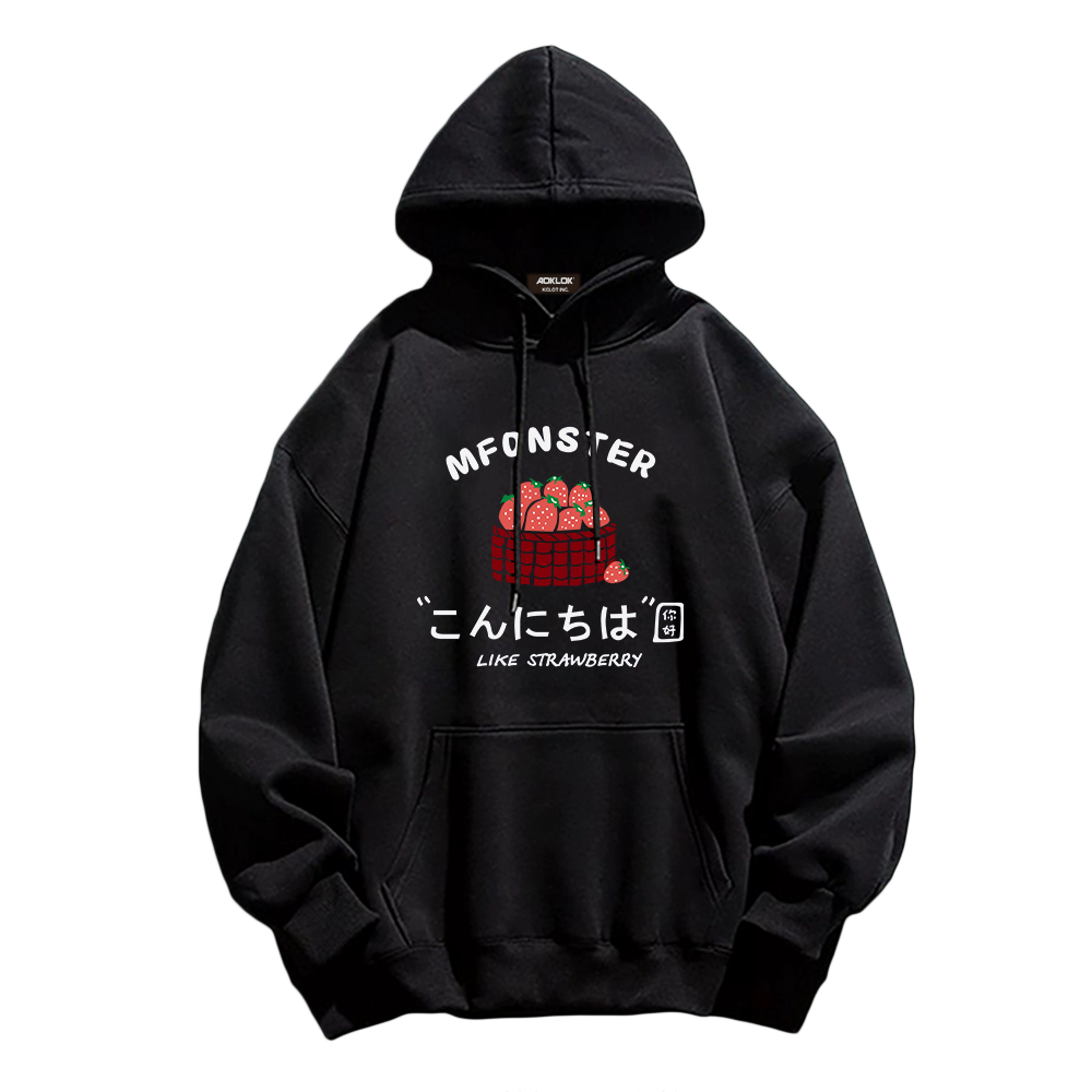 Urban Strawberry Graphic Hoodie