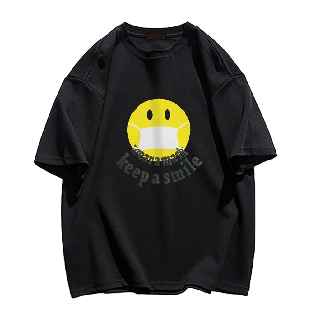 Mask Smiley Face T-Shirt