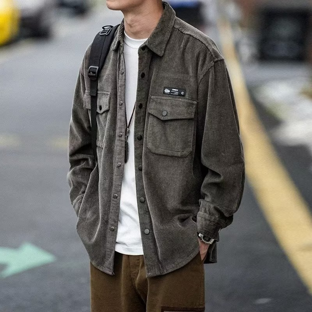 Solid Corduroy Shirt